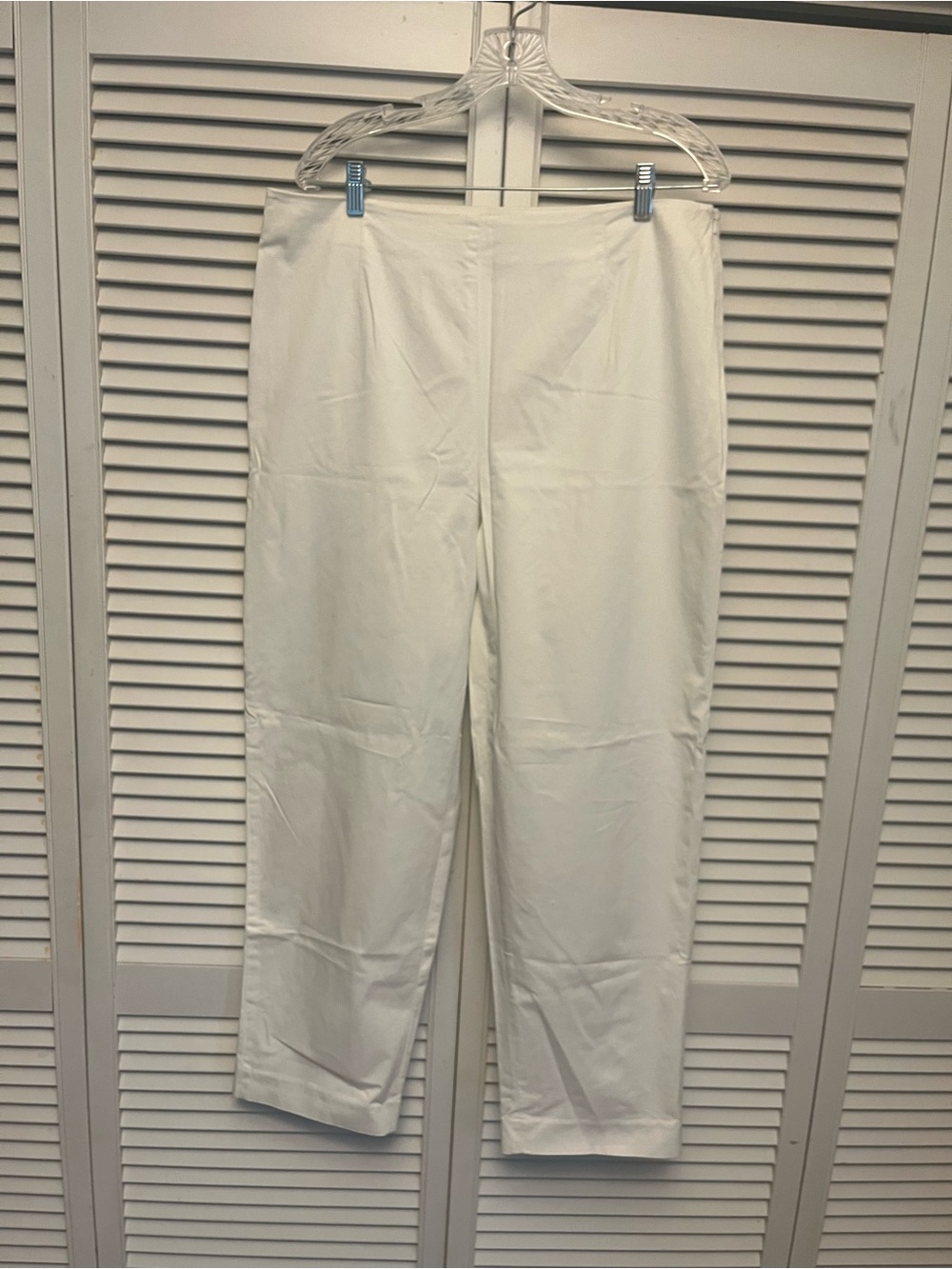 Talbots White Straight-Leg Pants